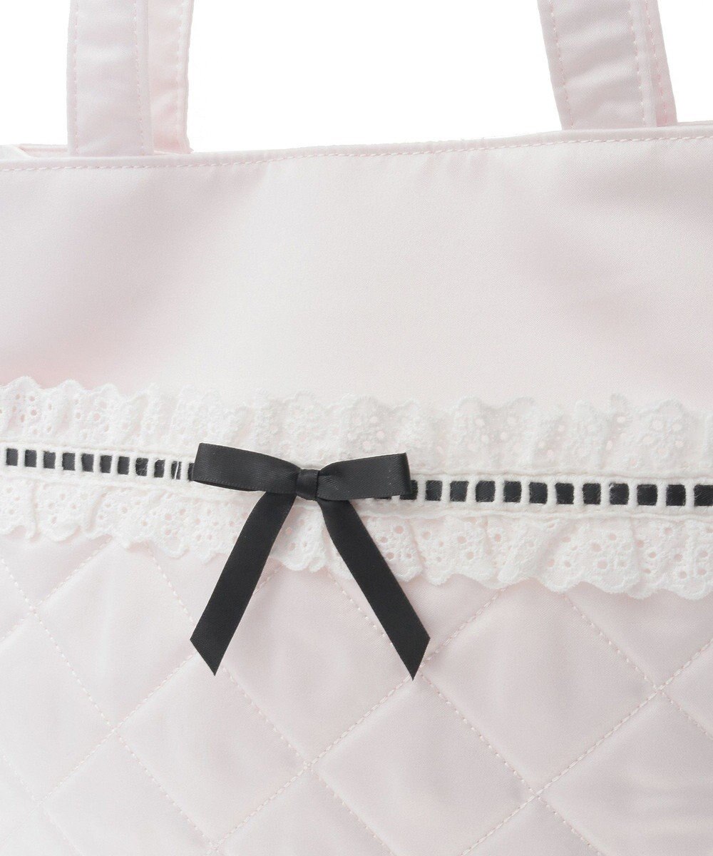 Maison de FLEUR コットンフリルスクエアトート 