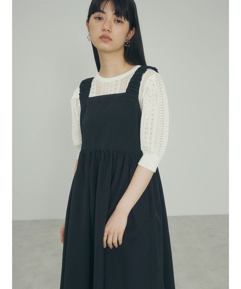 Green Parks ａ．透かし柄ニットプルオーバー 