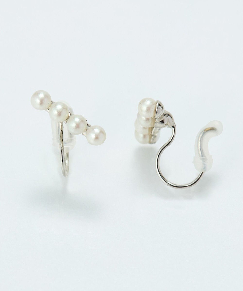 Phoebe 【痛くないシリーズ/金属アレルギー対応】バランスパールライトフィットイヤリング　シルバー 