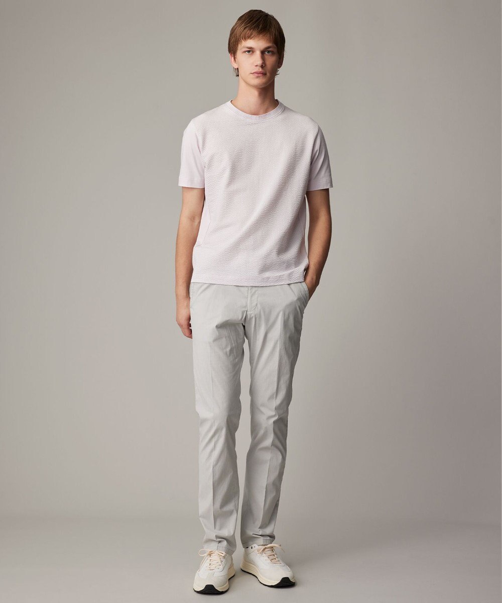 JOSEPH ABBOUD 【オーガニックコットン使用・日本製】JOEコットンサッカークルーネック Tシャツ 