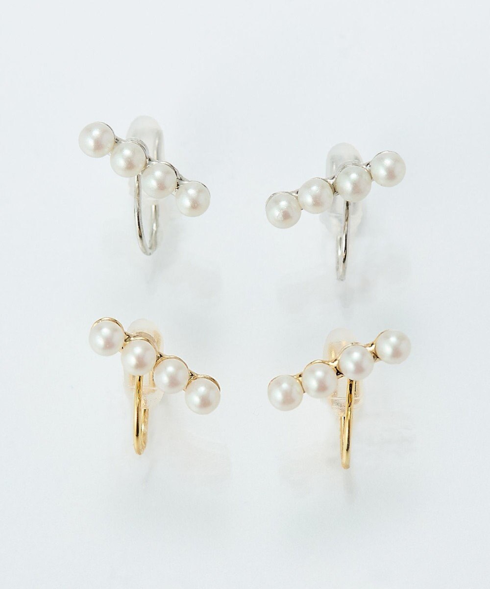 Phoebe 【痛くないシリーズ/金属アレルギー対応】バランスパールライトフィットイヤリング　シルバー 