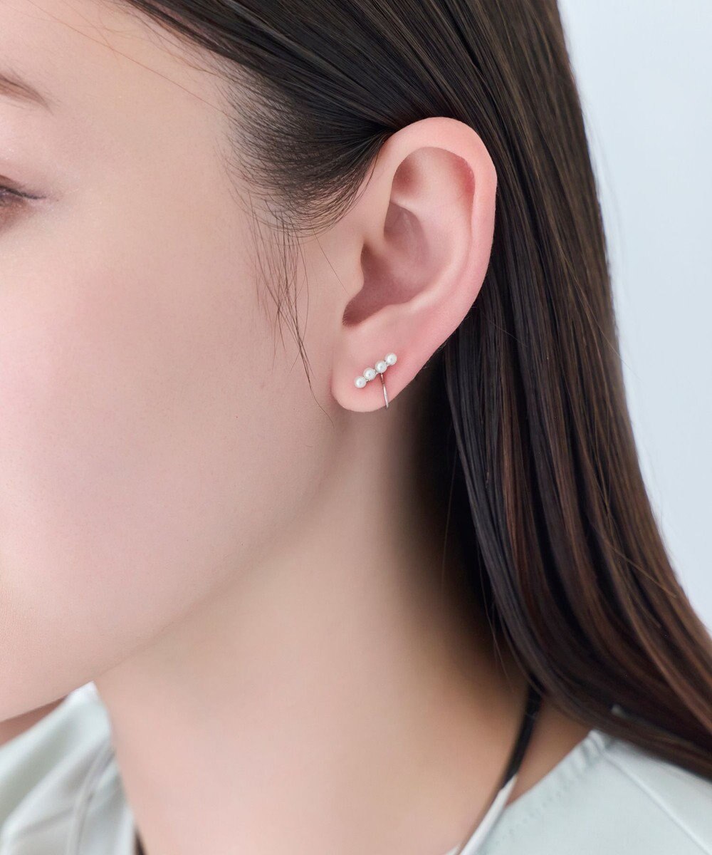 Phoebe 【痛くないシリーズ/金属アレルギー対応】バランスパールライトフィットイヤリング　シルバー 