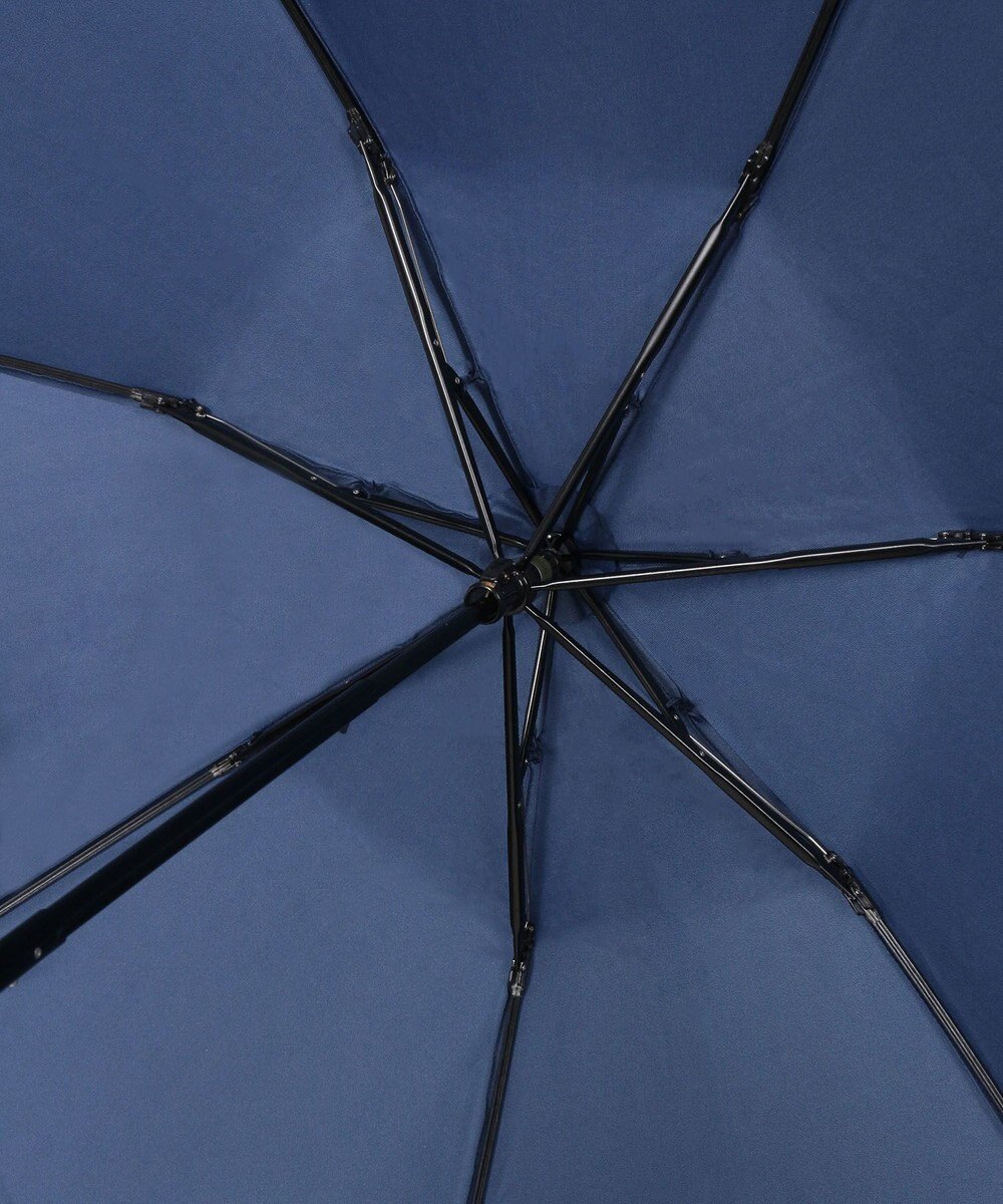 MOONBAT 【WEB限定】POLO RALPH LAUREN)（ポロ ラルフローレン）ワンポイントポロポニー×裾ボーダー 折りたたみ傘 