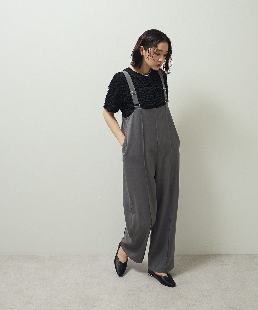 Green Parks ピンタックサロペット 