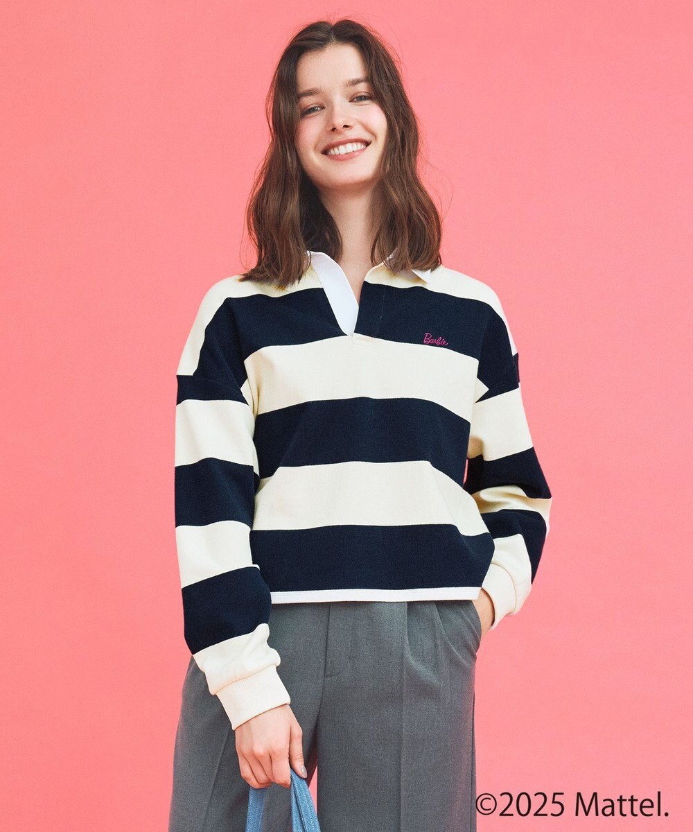 ANY 【Barbie(TM)】ラガーシャツ 