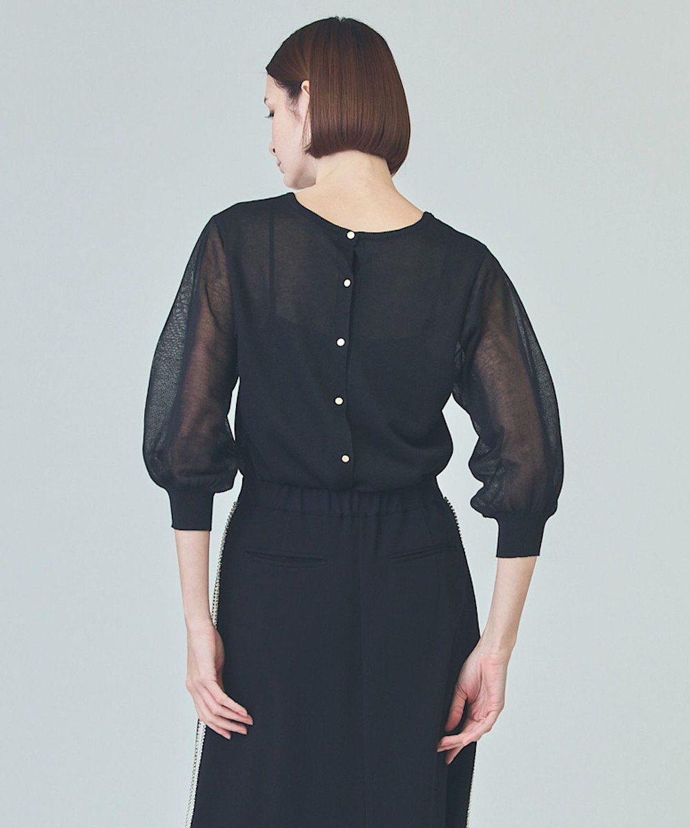 GRACE CONTINENTAL ラメシアーニットトップ 