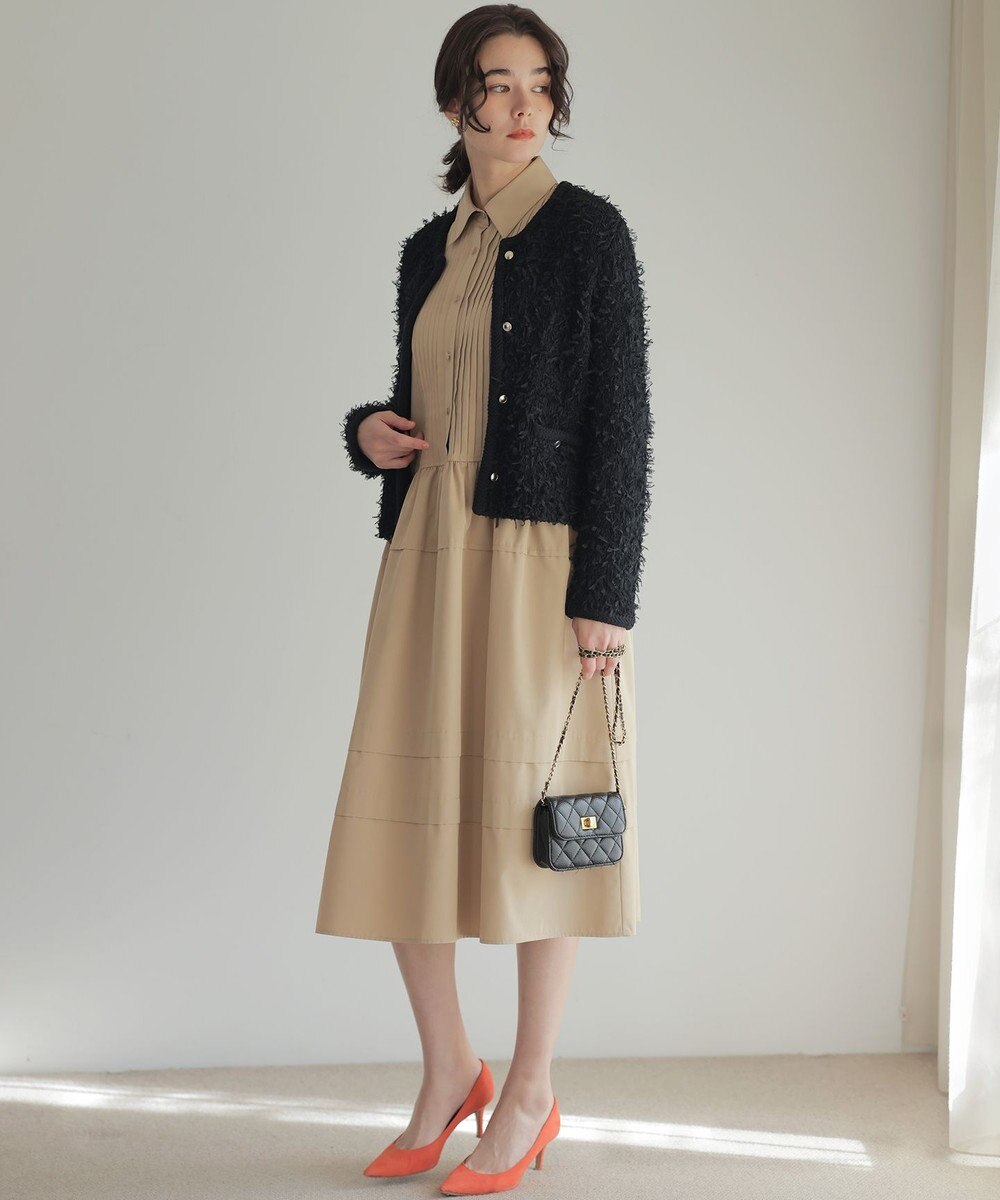 組曲 チュールヤーンファンシーニット ジャケット 