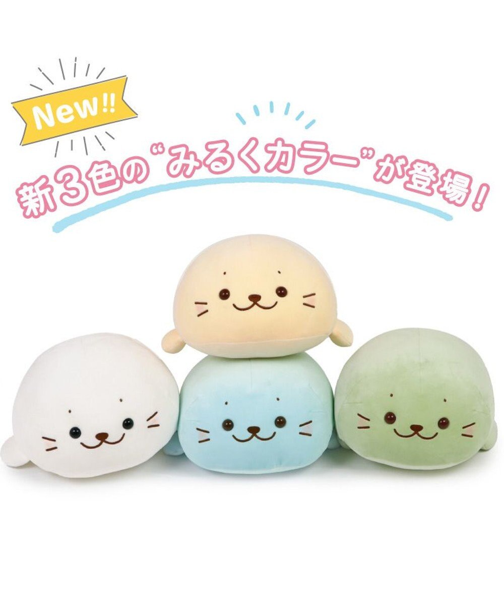 Mother garden しろたん ふわもち ぬいぐるみ 38cm  みるくカラー 《ソーダみるく》 単品 