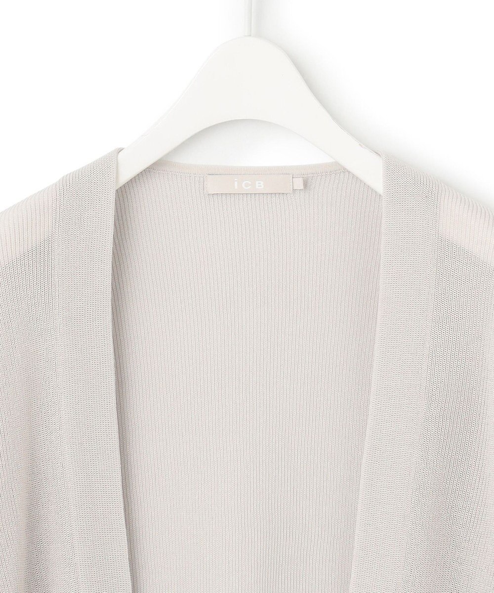 ICB L 【洗える】 コットンアセテート カーディガン 