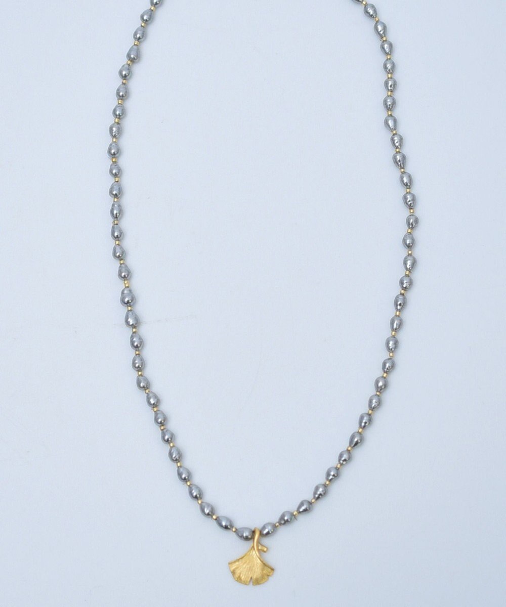 monshiro 【バロックパール】イチョウショート ネックレス 