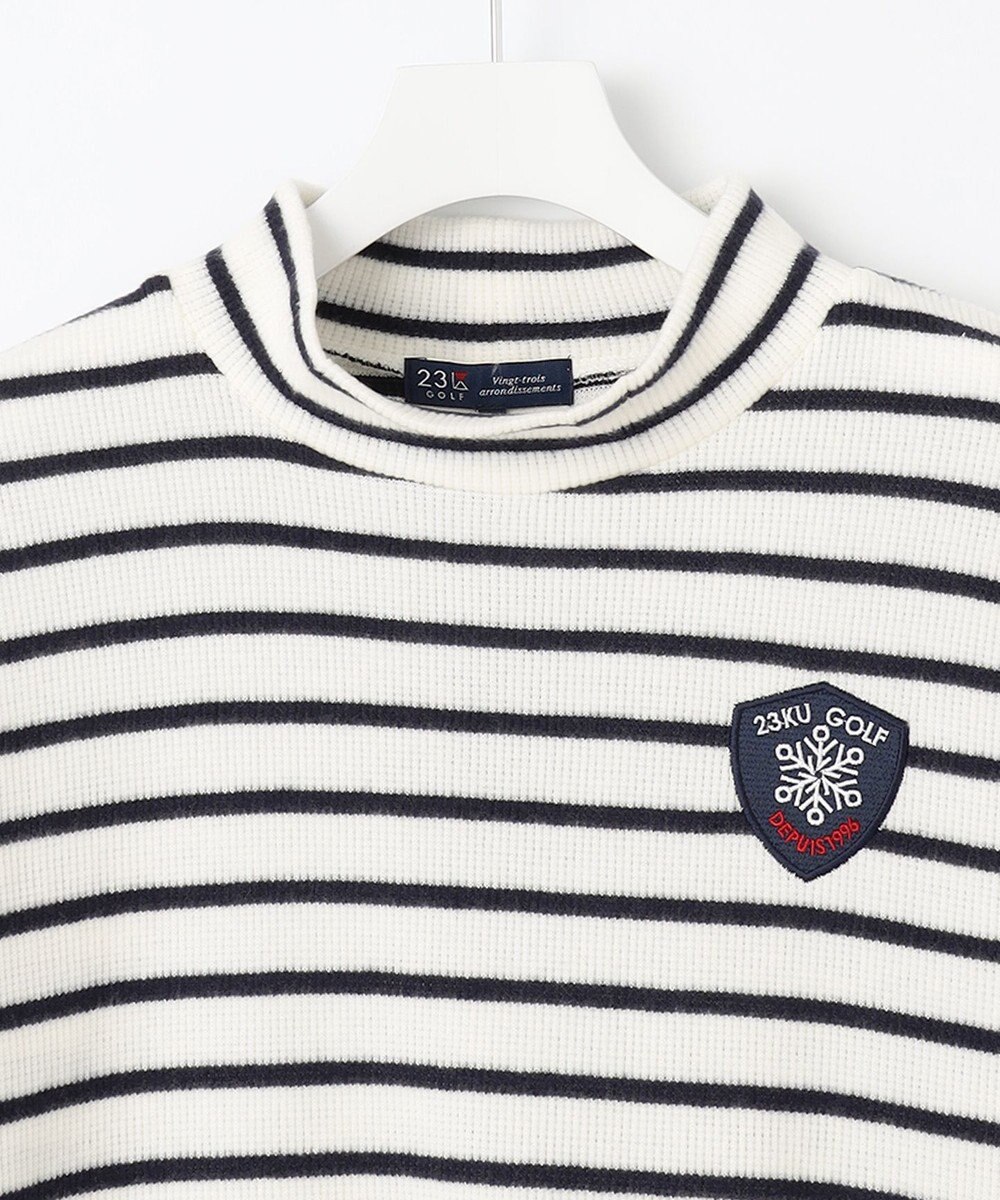 23区GOLF 今シーズンはボーダー柄も仲間入り！【MEN】【吸湿発熱】グランサーモボーダー カットソー 