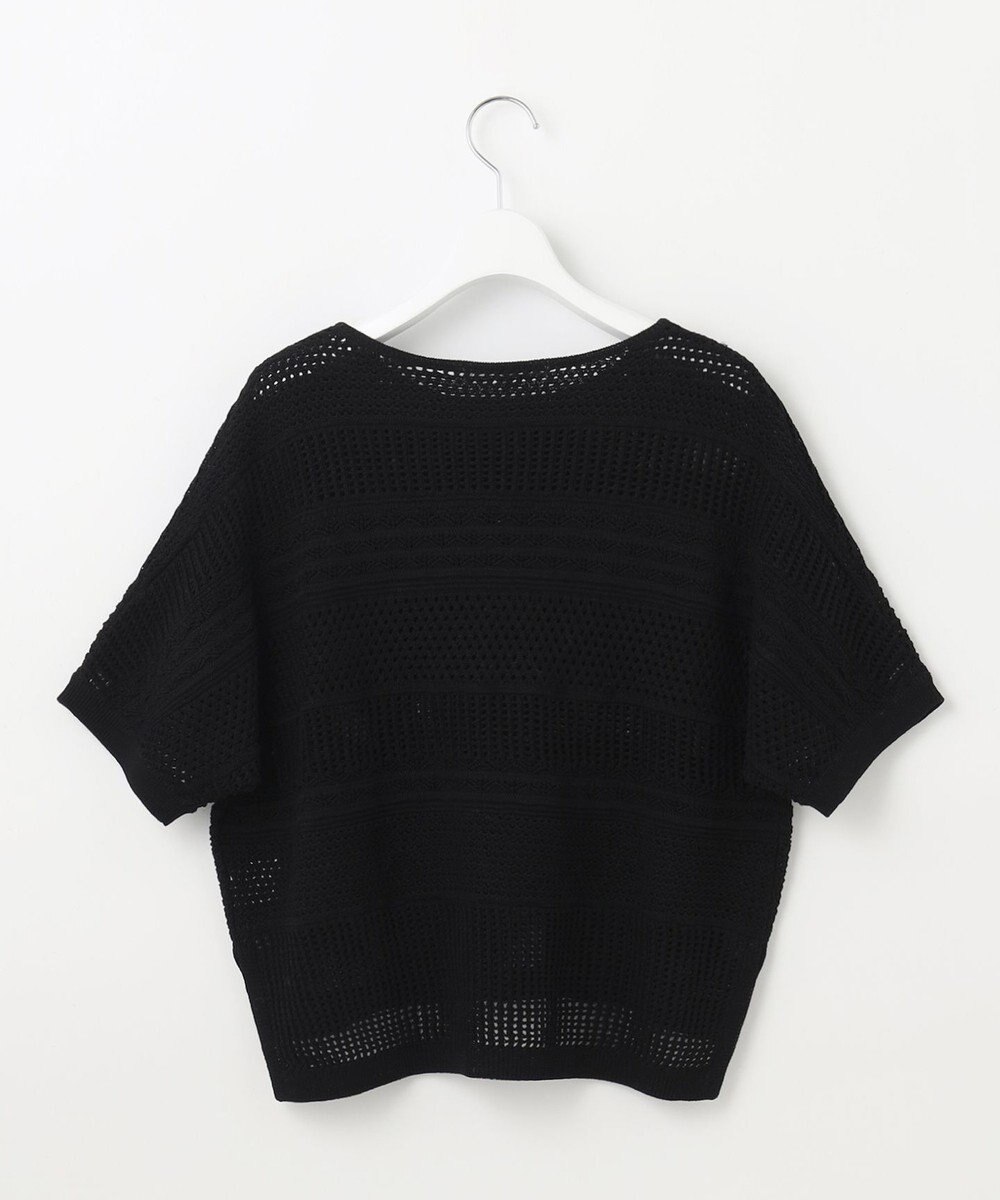 23区 S 【洗える】レーシーパターン ニット 