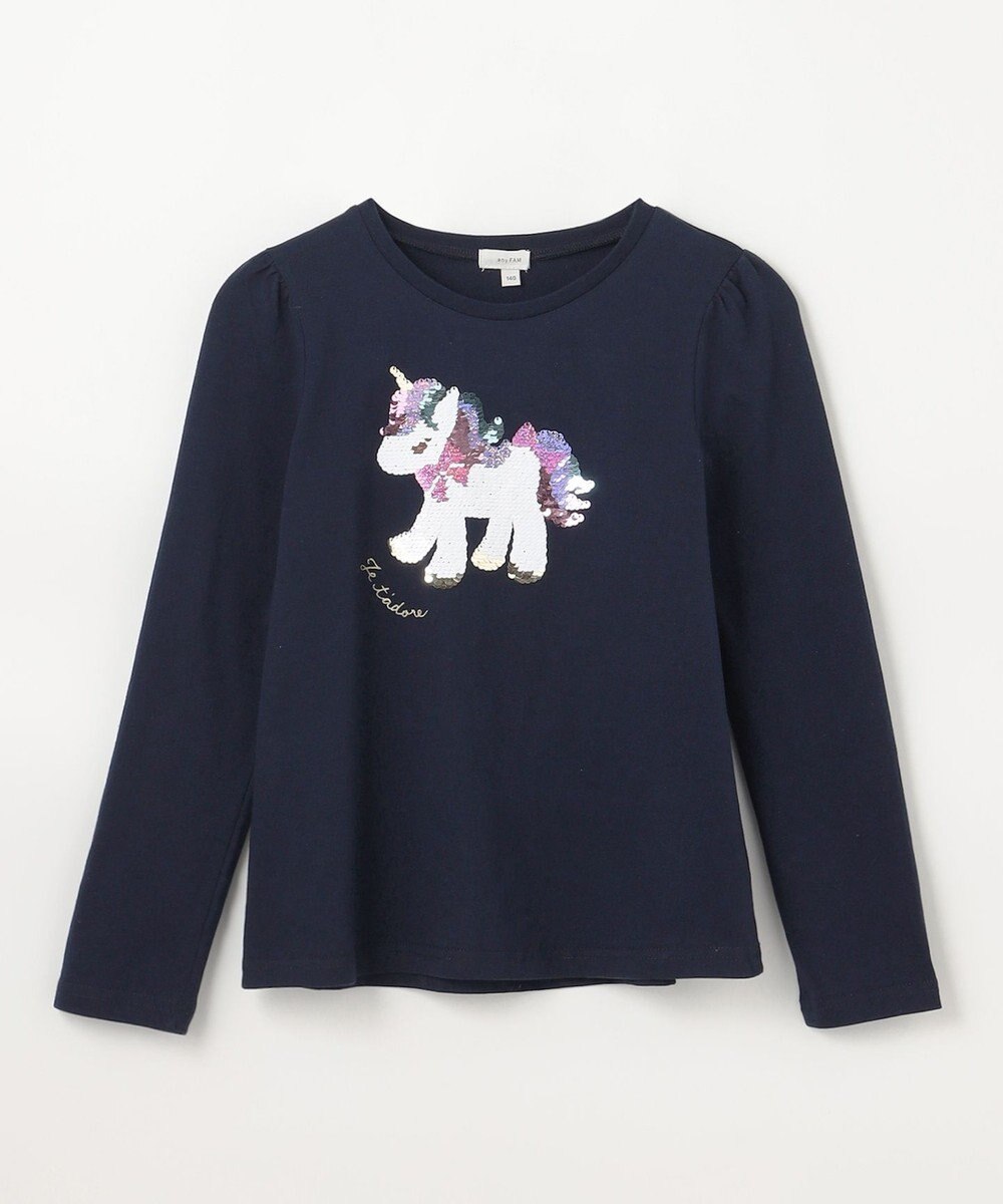 ANY KIDS ミラクルスパンコール長袖Tシャツ 