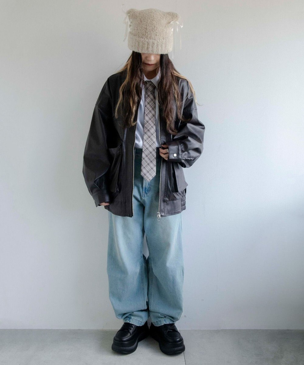 WEGO レースアップネコミミニットキャップ 