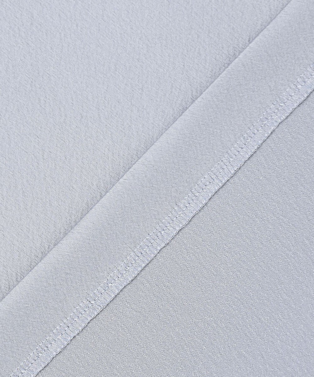 BEIGE， 【洗える・Precious 11月号掲載】LLOYD / ハンマーサテンロールカラー半袖ブラウス 