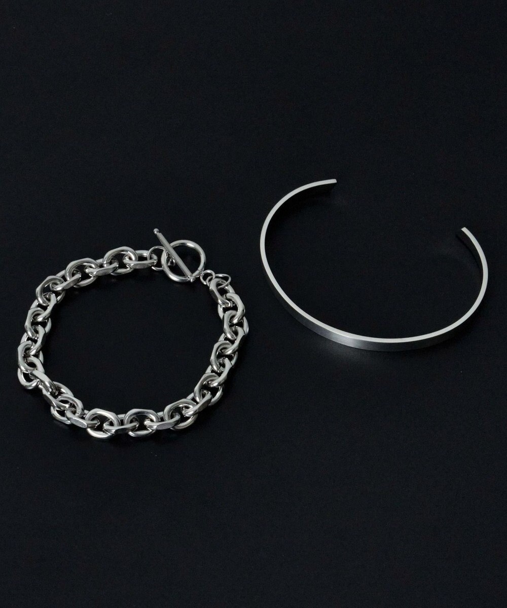 WEGO 【ユニセックス着用ITEM】M2Pステンレスバングルブレス 