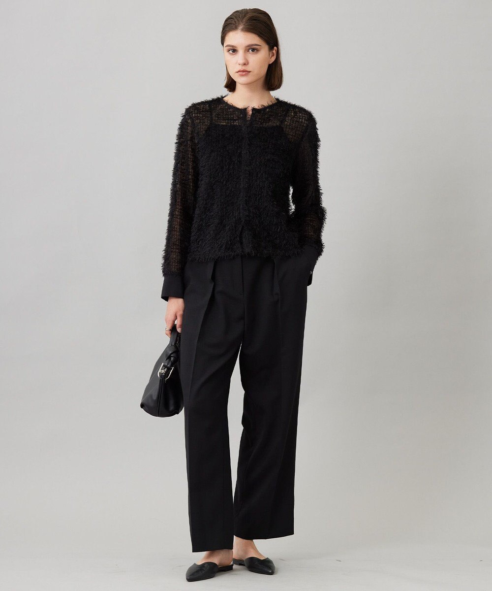 ICB L 【洗える】 フェザーチュール ブラウス 