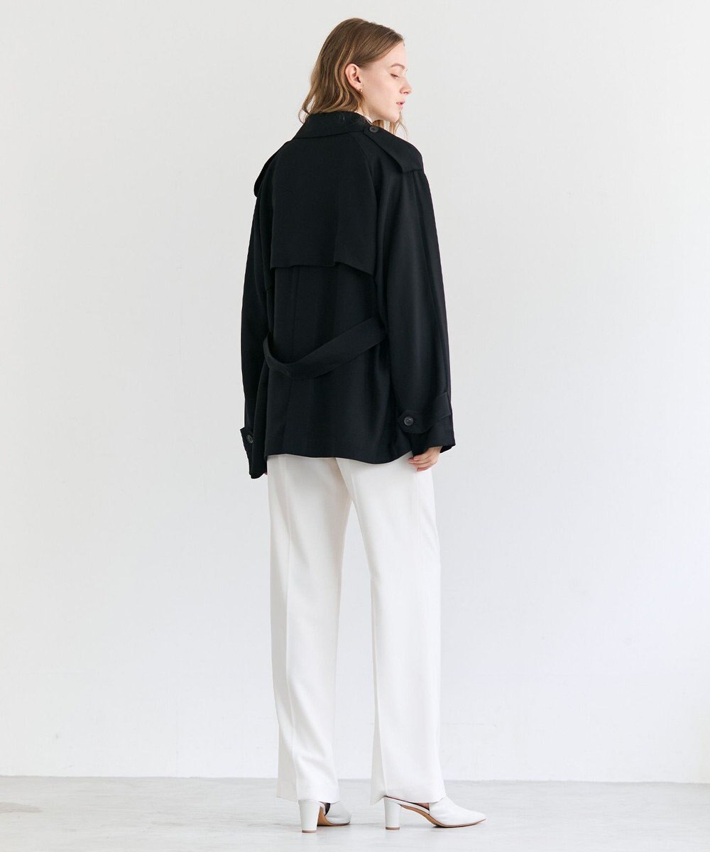 BEIGE， VESZELYITE / ラップショートトレンチコート 