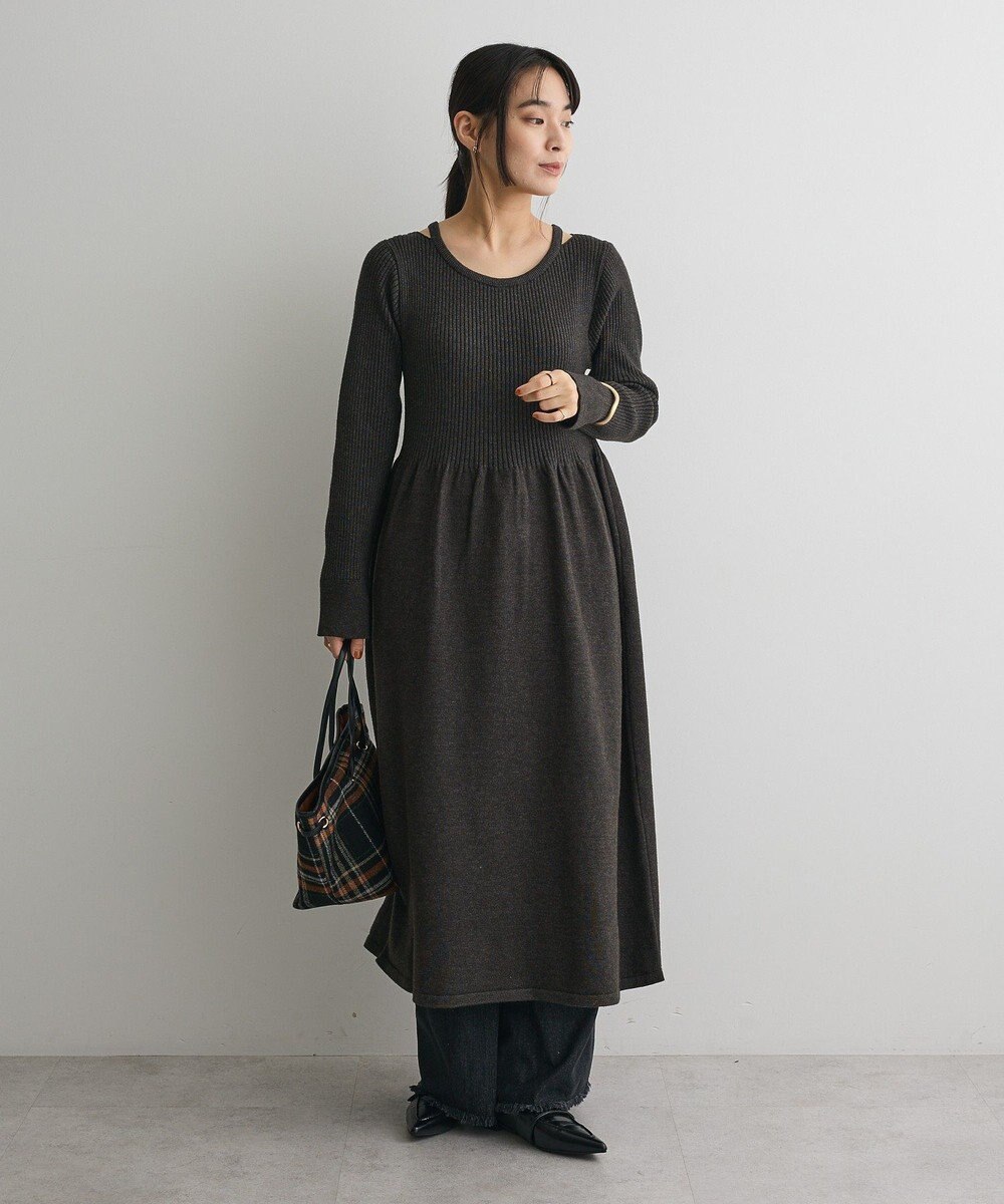 CRAFT STANDARD BOUTIQUE カットアウトニットワンピース 