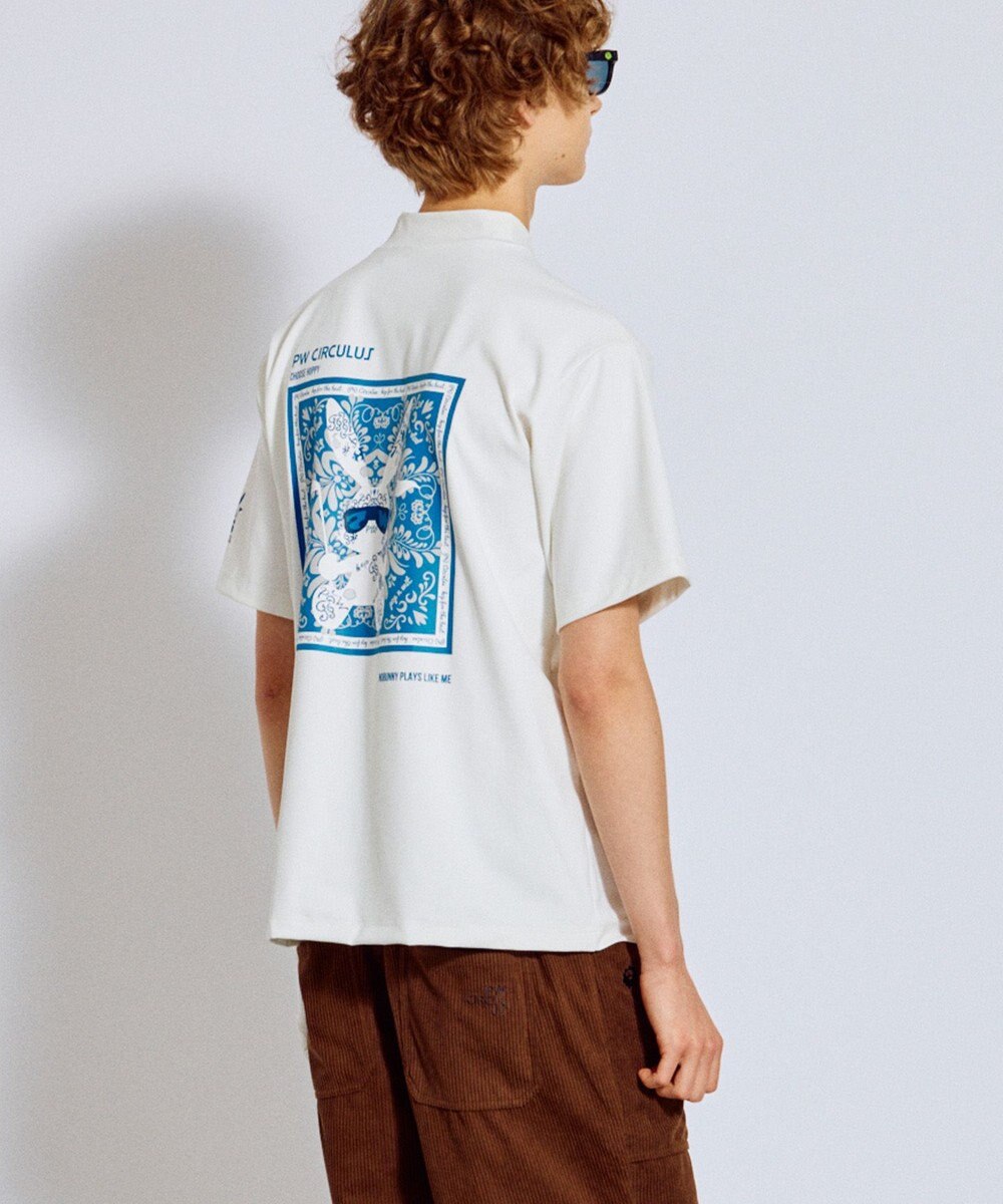 PW CIRCULUS 【吸水速乾 / UV遮蔽率99.5% UVカット / ストレッチ】【MEN】アニマルグラフィックモックT ゴルフ 