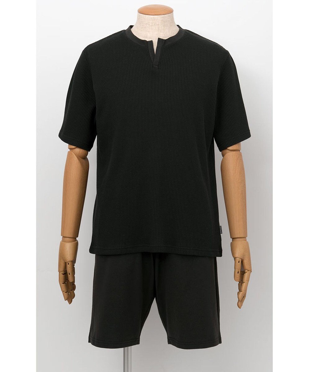 WACOAL MEN WEB限定　ルームウェア　半袖　ひざ上丈　綿混（本体）　前閉じ　/ブロス　GH3300 