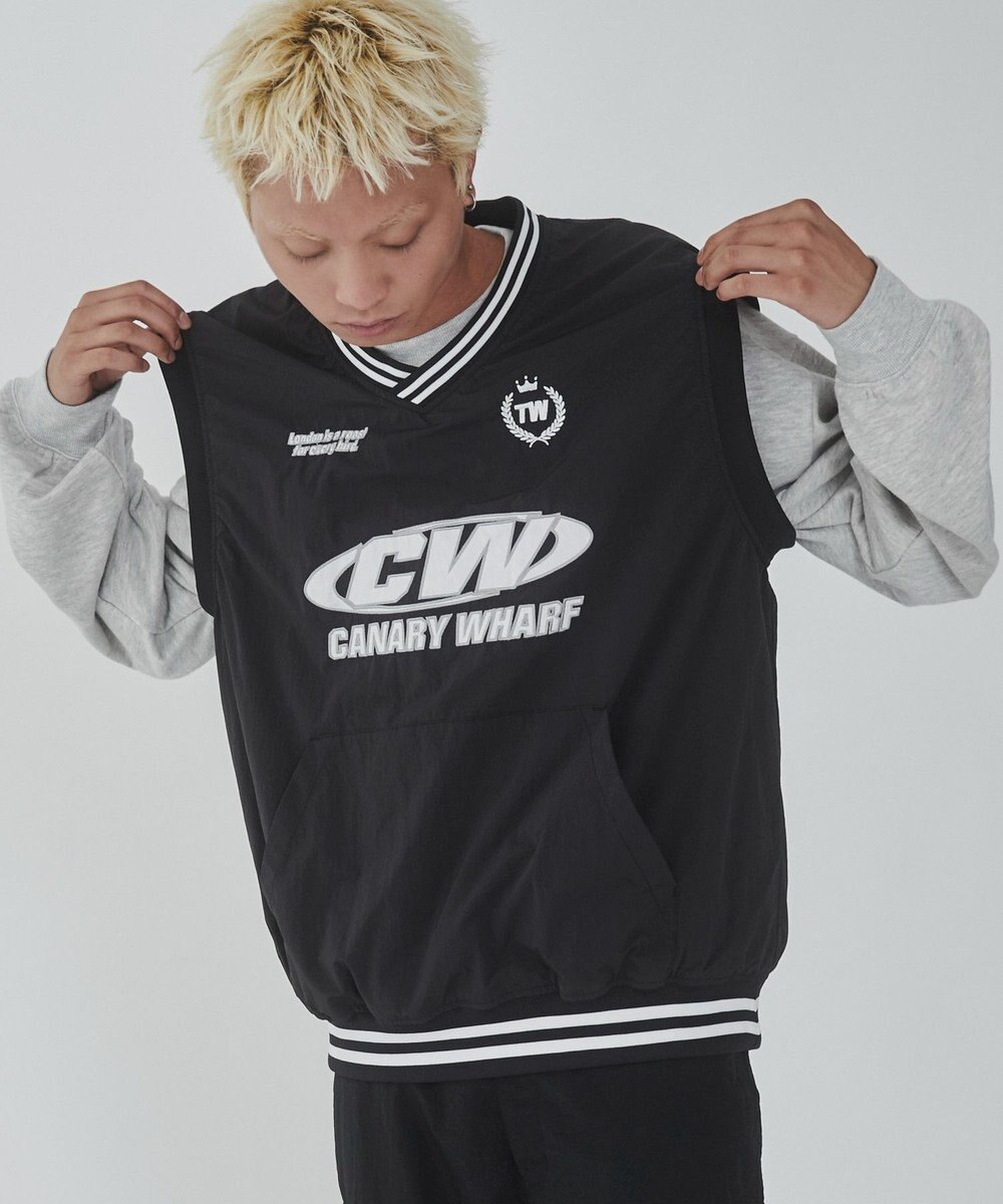 WEGO ナイロンVネックベスト 