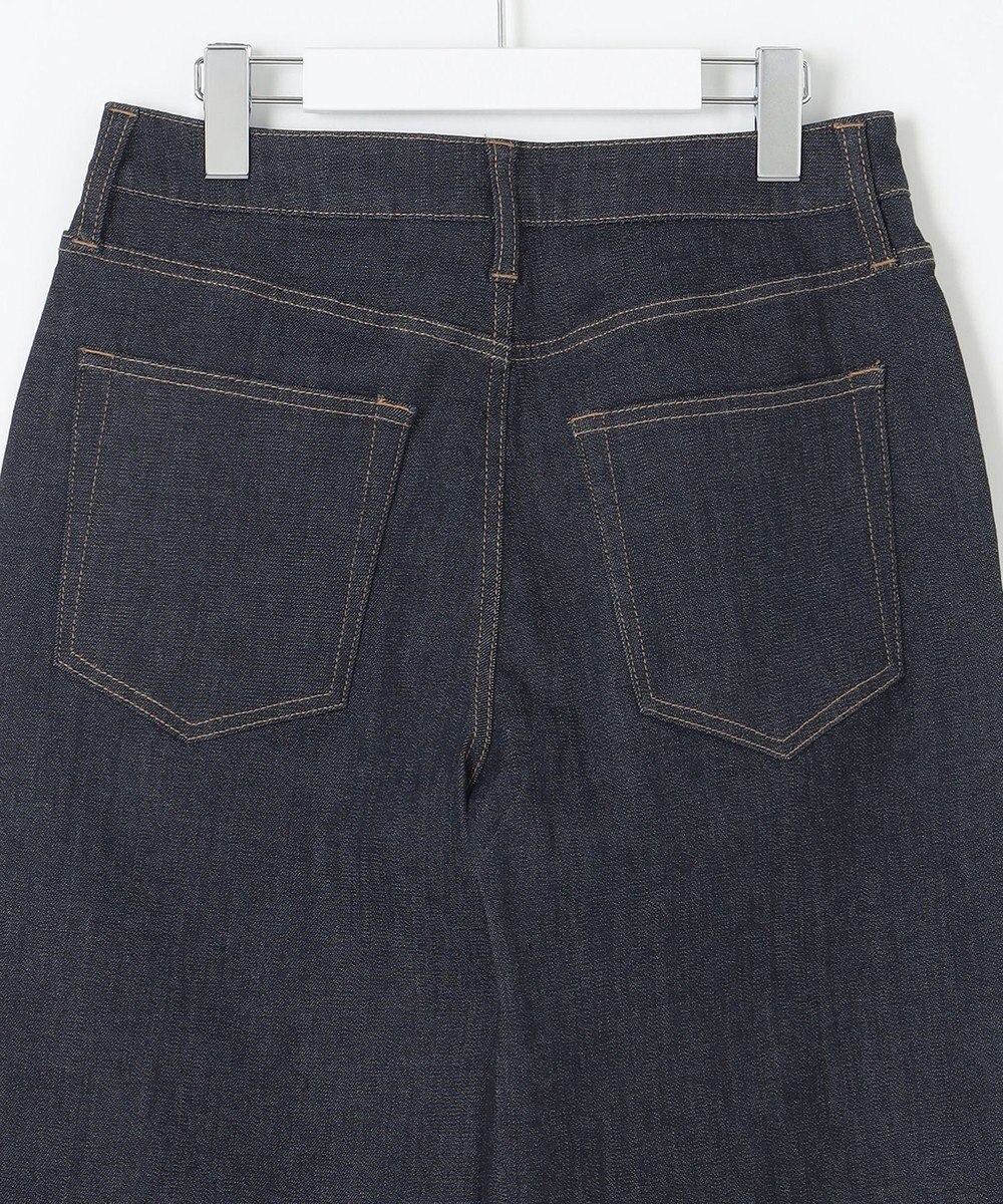 自由区 S 【洗える】365DENIMワイドストレート パンツ 