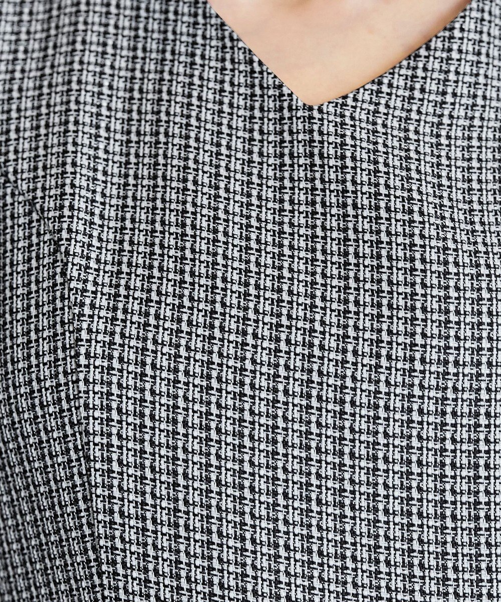 Tiaclasse 【洗える】ツイードタックワンピース 