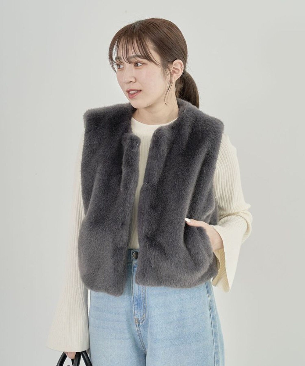 Green Parks ・ｓｗｉｎｇ　ｂｙ　ベルスリーブクルーリブニット 