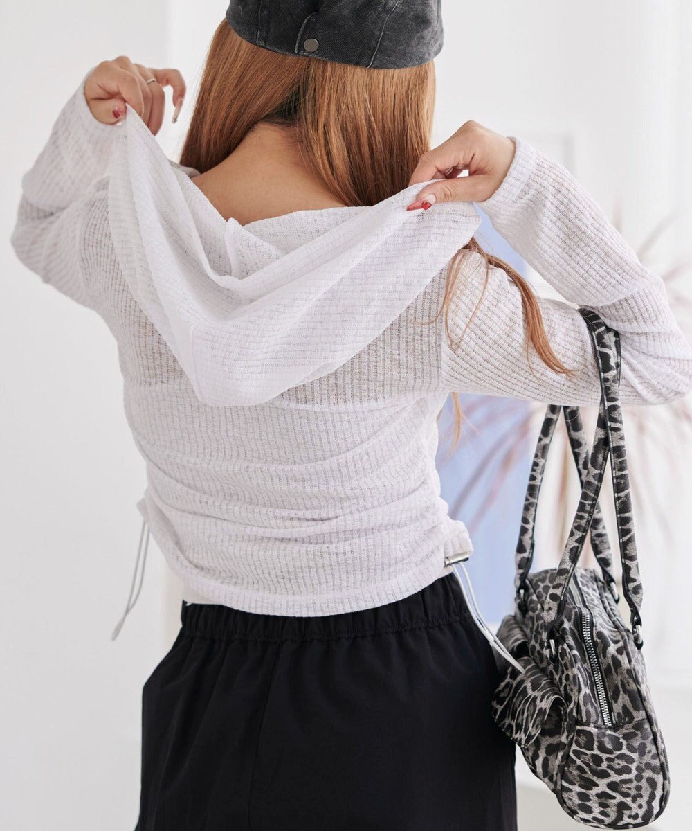 WEGO グラフィックシアーリブパーカー 