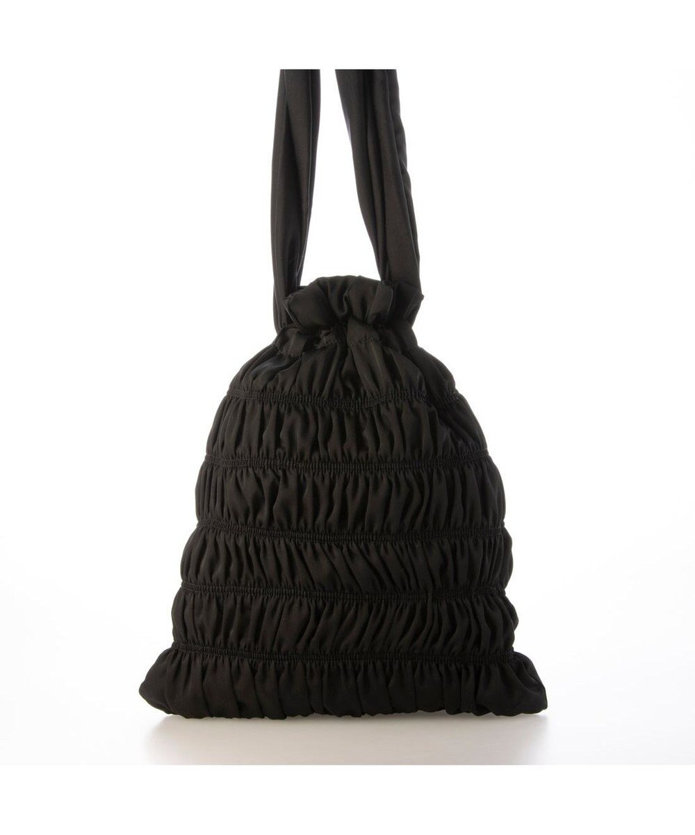 UNBILLION カシュカシュ cachecache / サテンギャザー巾着トートバッグ 