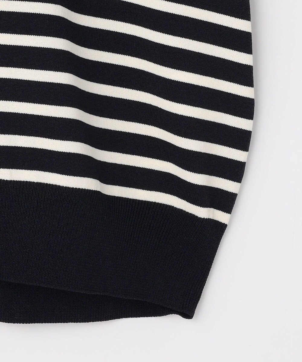 組曲 S 【先行予約・WEB限定】クリアストレッチビジューレーン6分袖 ニット 