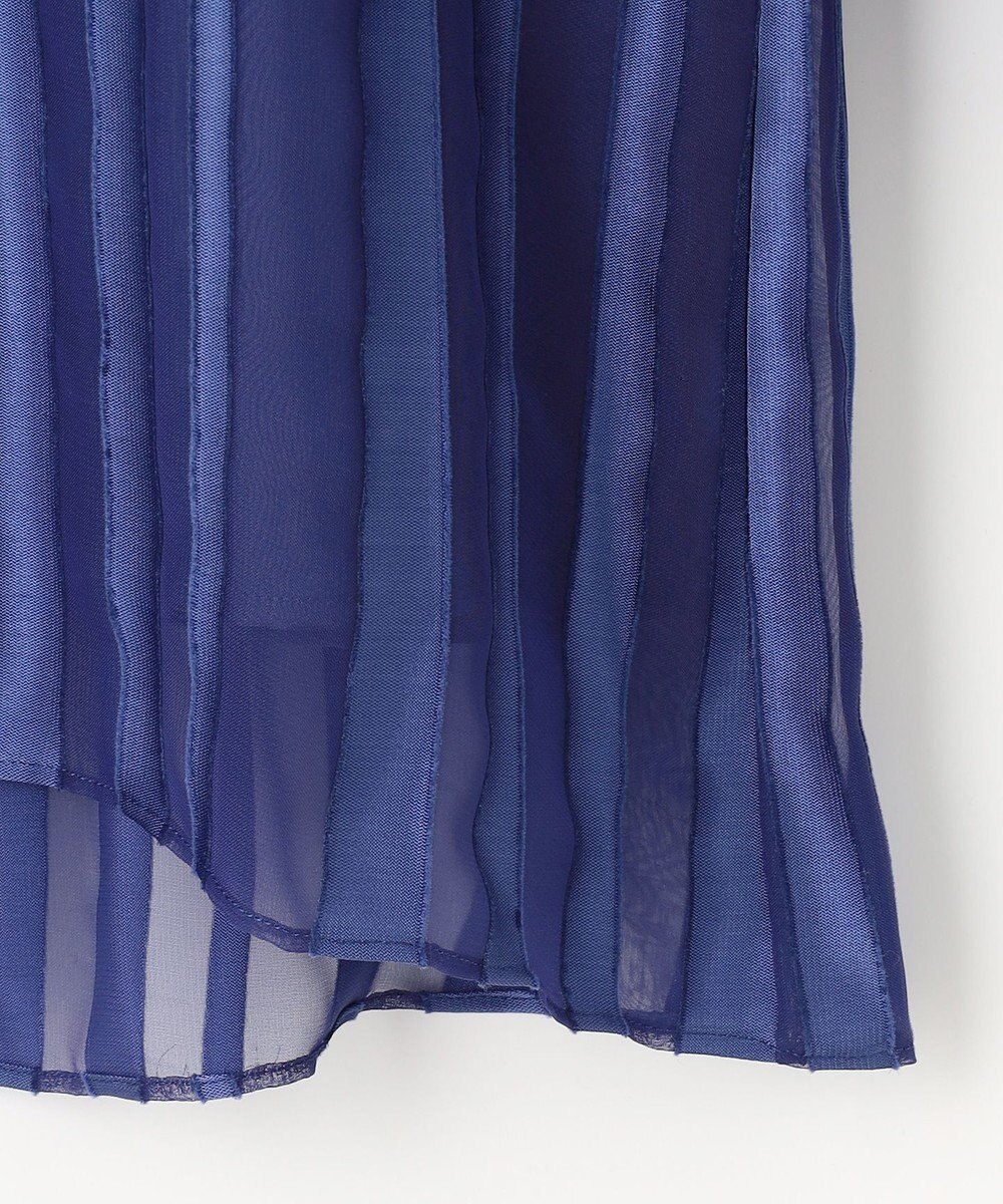 自由区 【XSサイズ～/洗える/セット可】オパールストライプ ブラウス 