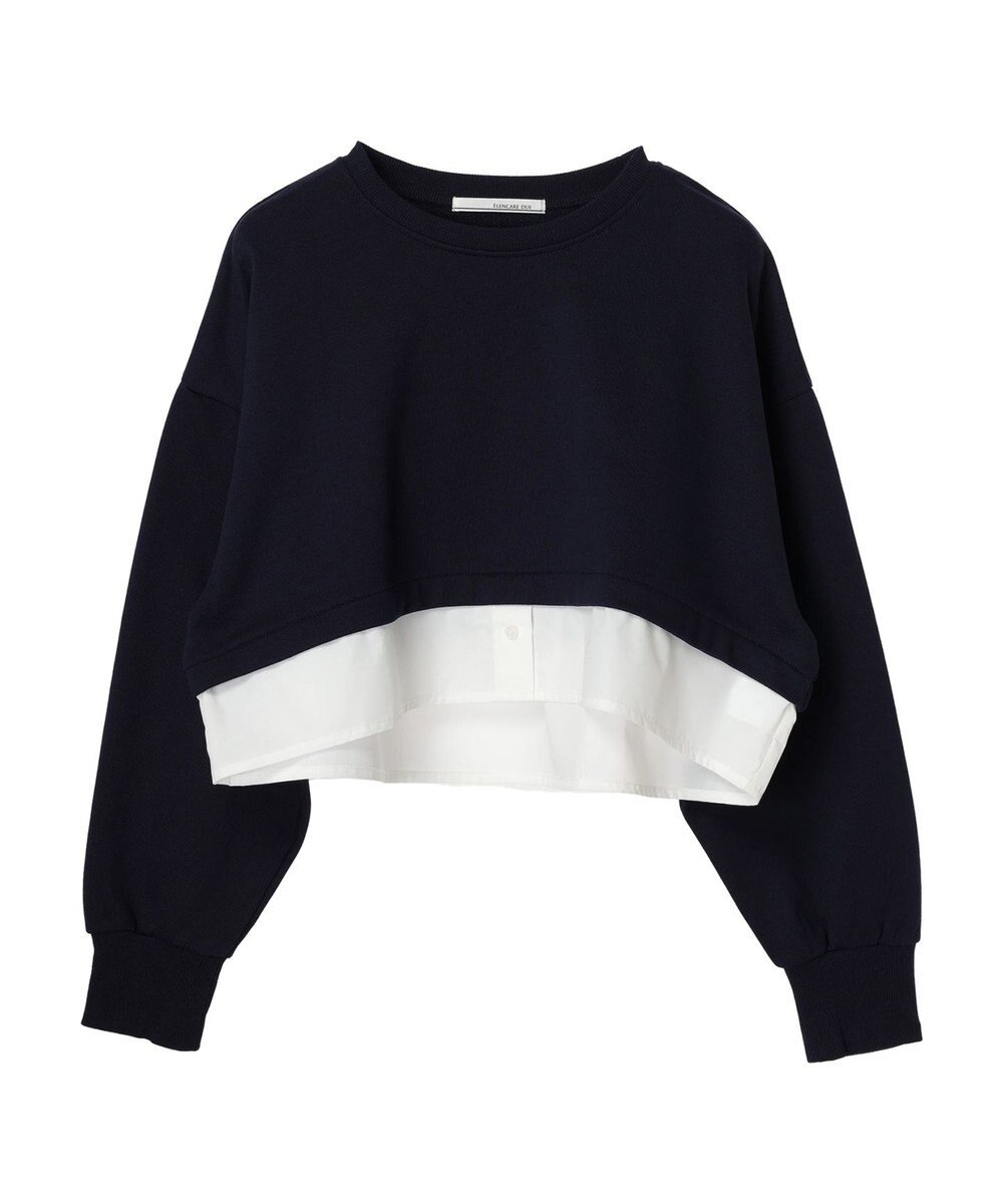 Green Parks ・ＥＬＥＮＣＡＲＥ　ＤＵＥレイヤードウラケプルオーバー 