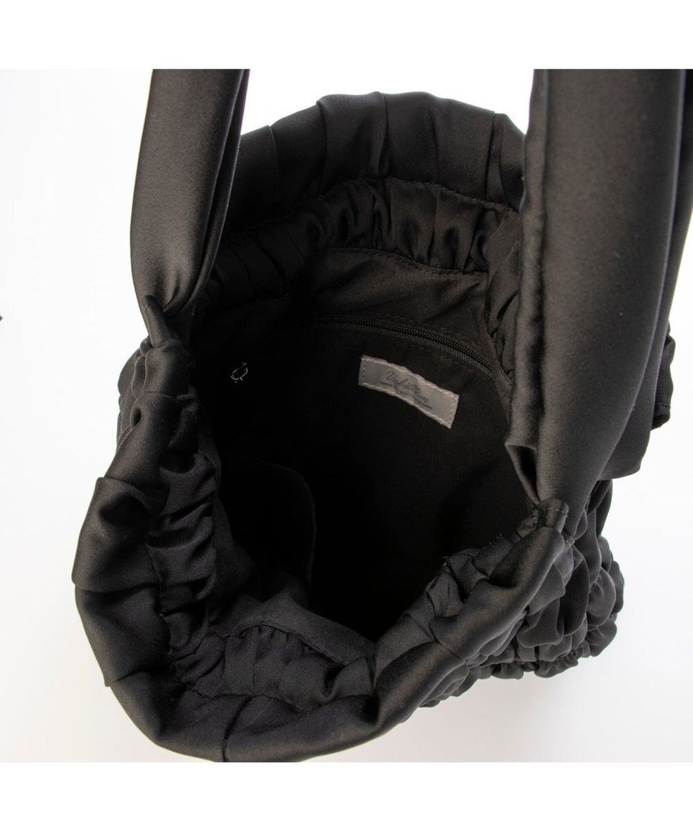 UNBILLION カシュカシュ cachecache / サテンギャザー巾着トートバッグ 