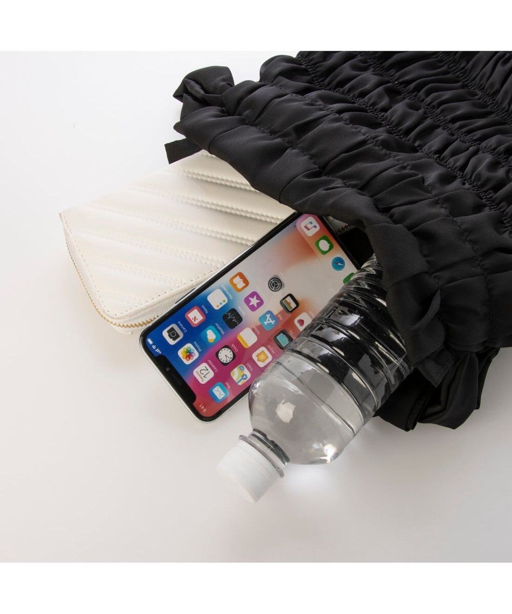 UNBILLION カシュカシュ cachecache / サテンギャザー巾着トートバッグ 