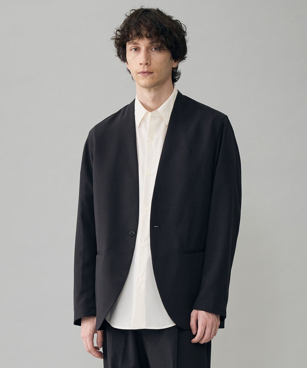 UNFILO MENS ウーリーノ ノーカラージャケット 