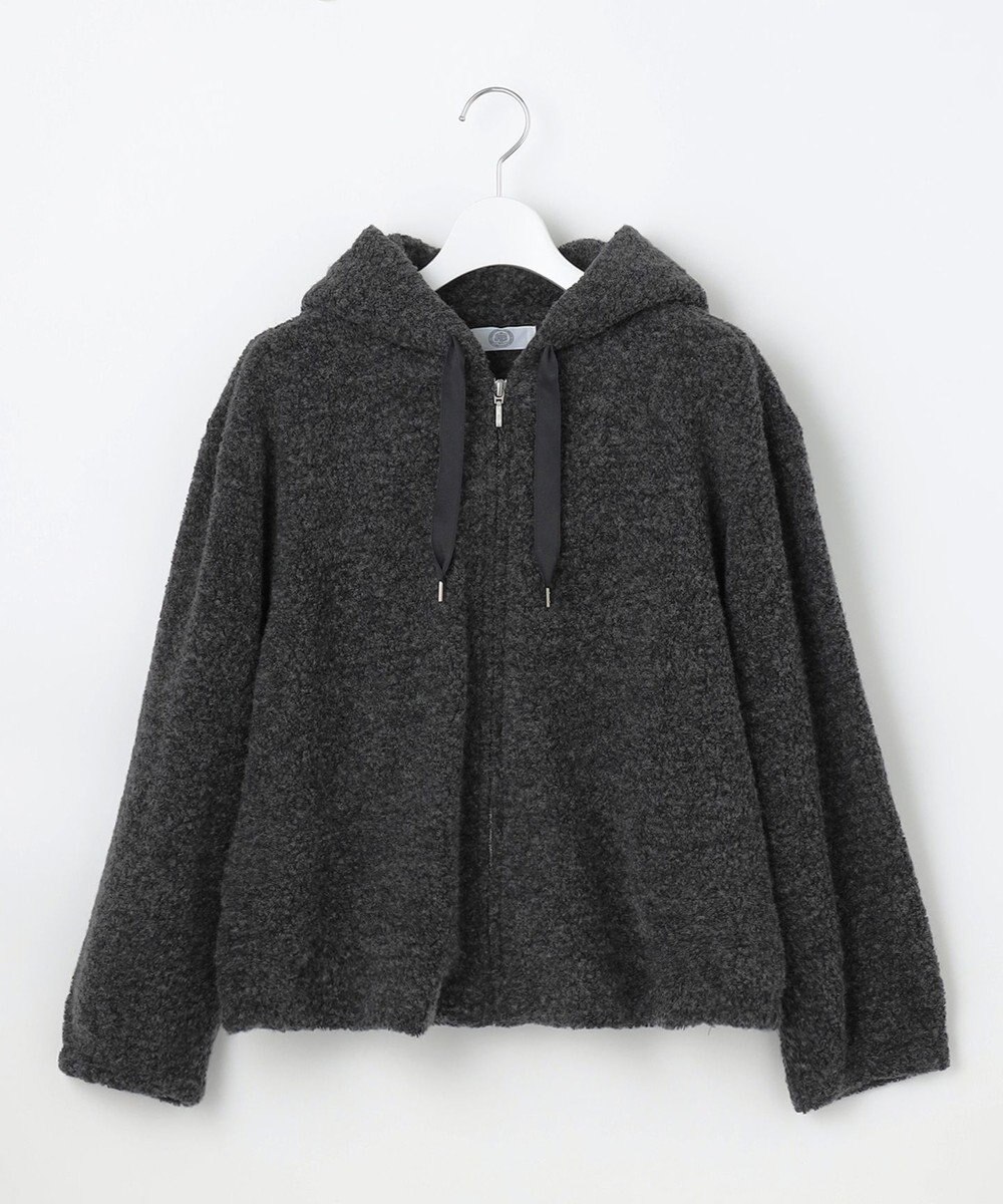 J.PRESS LADIES 【WEB限定カラーあり】パイルジャージー ジップアップ パーカー 