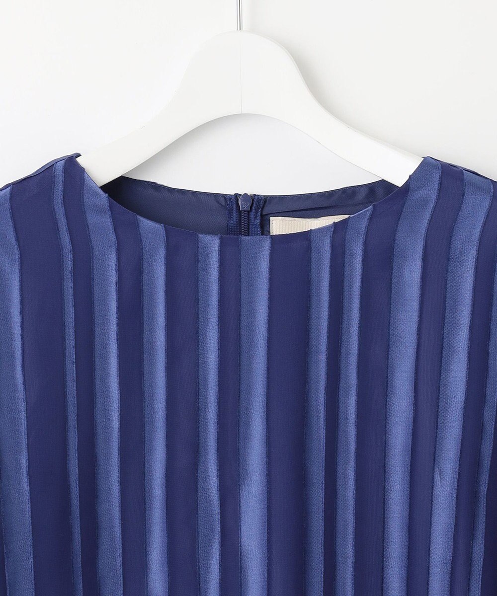 自由区 【XSサイズ～/洗える/セット可】オパールストライプ ブラウス 