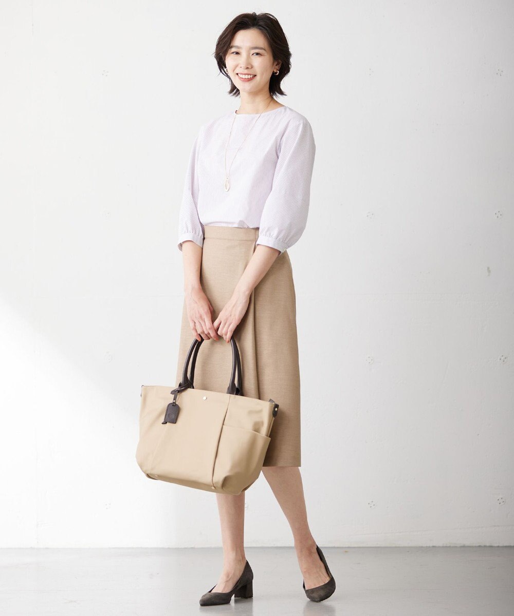 J.PRESS LADIES オーバルドロップ ネックレス 