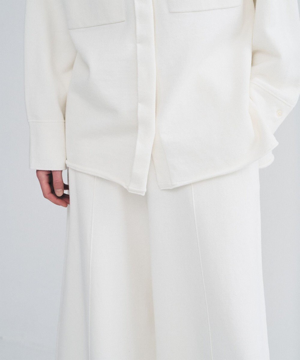 uncrave スウェットライクニット CPOシャツ 