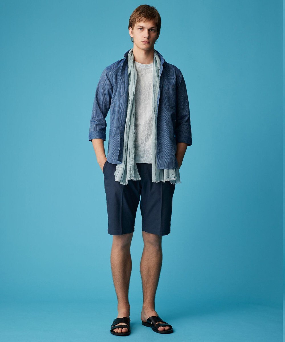 JOSEPH ABBOUD 【オーガニックコットン使用・日本製】JOEコットンサッカークルーネック Tシャツ 