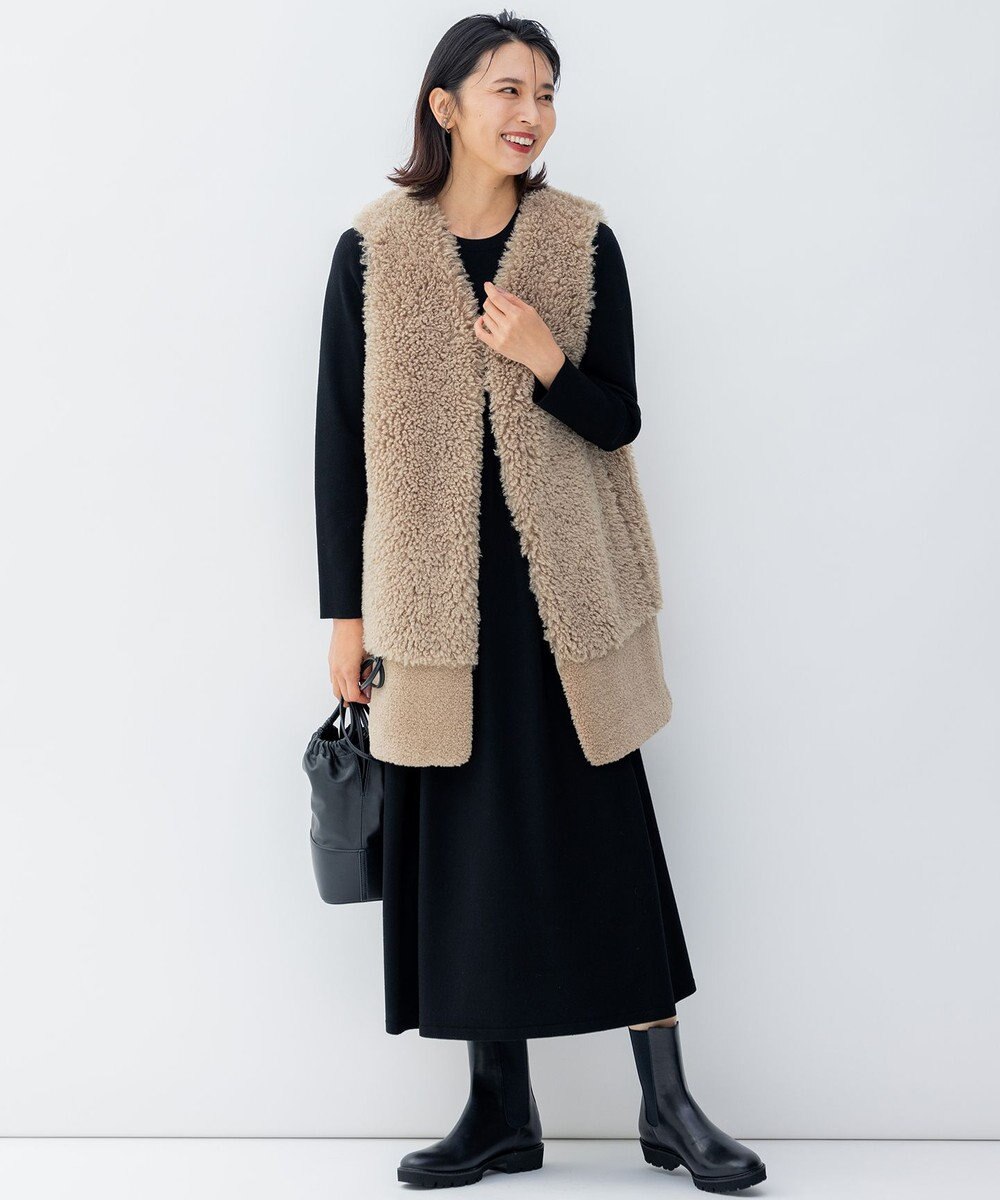 23区 ECOPEL カーリーファーコンビ ジレ 