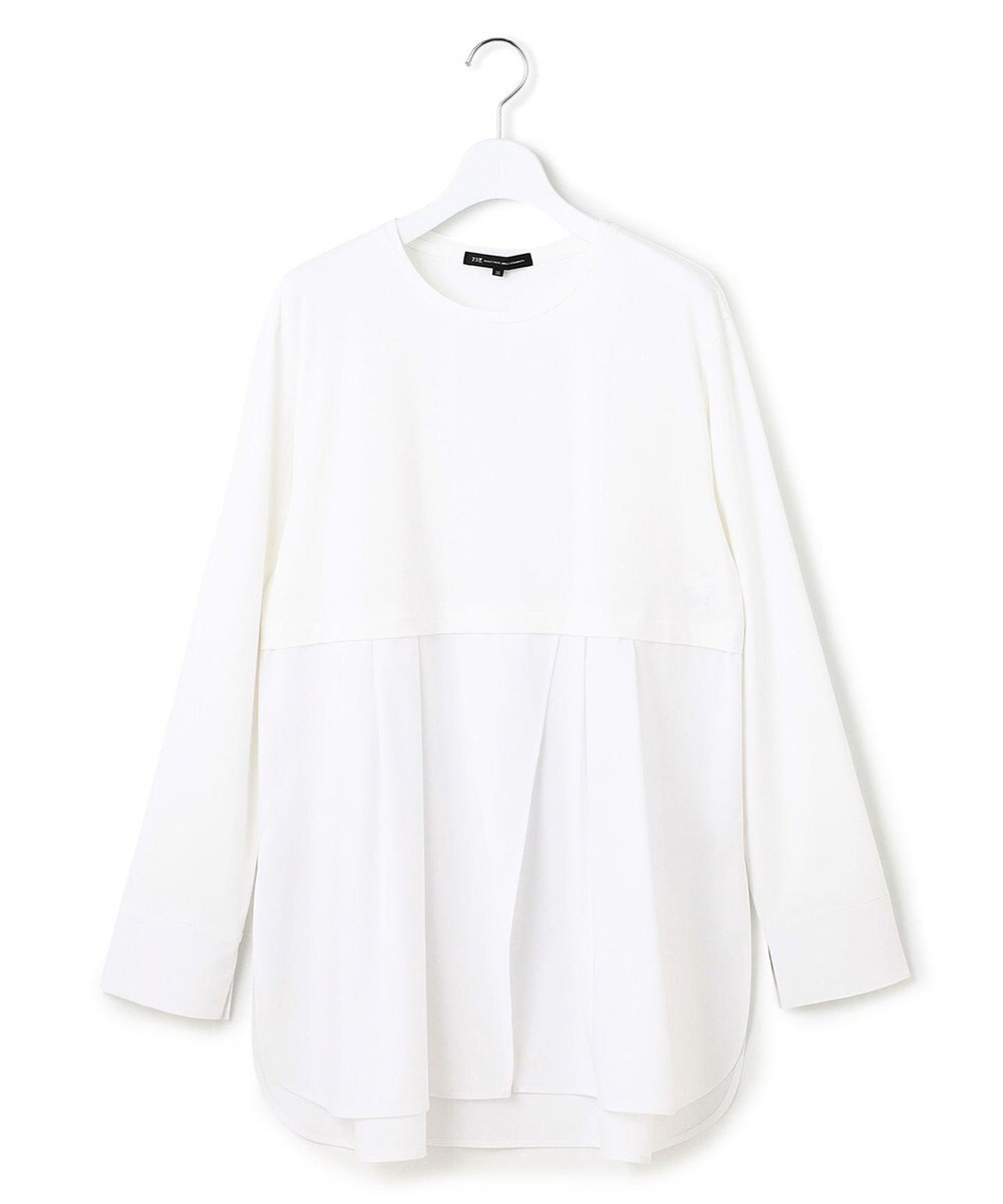 23区 S 【VERY掲載/洗える】ナチュラルコットンベア シャツレイヤード カットソー 