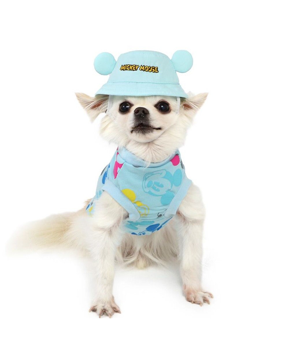 PET PARADISE ディズニー ミッキーマウス バケットハット付き Tシャツ 小型犬 