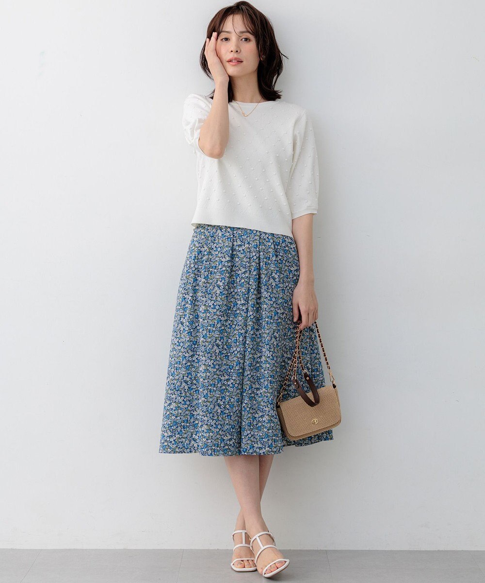 組曲 L 【先行予約・WEB限定】フラワーガーデンプリント スカート 