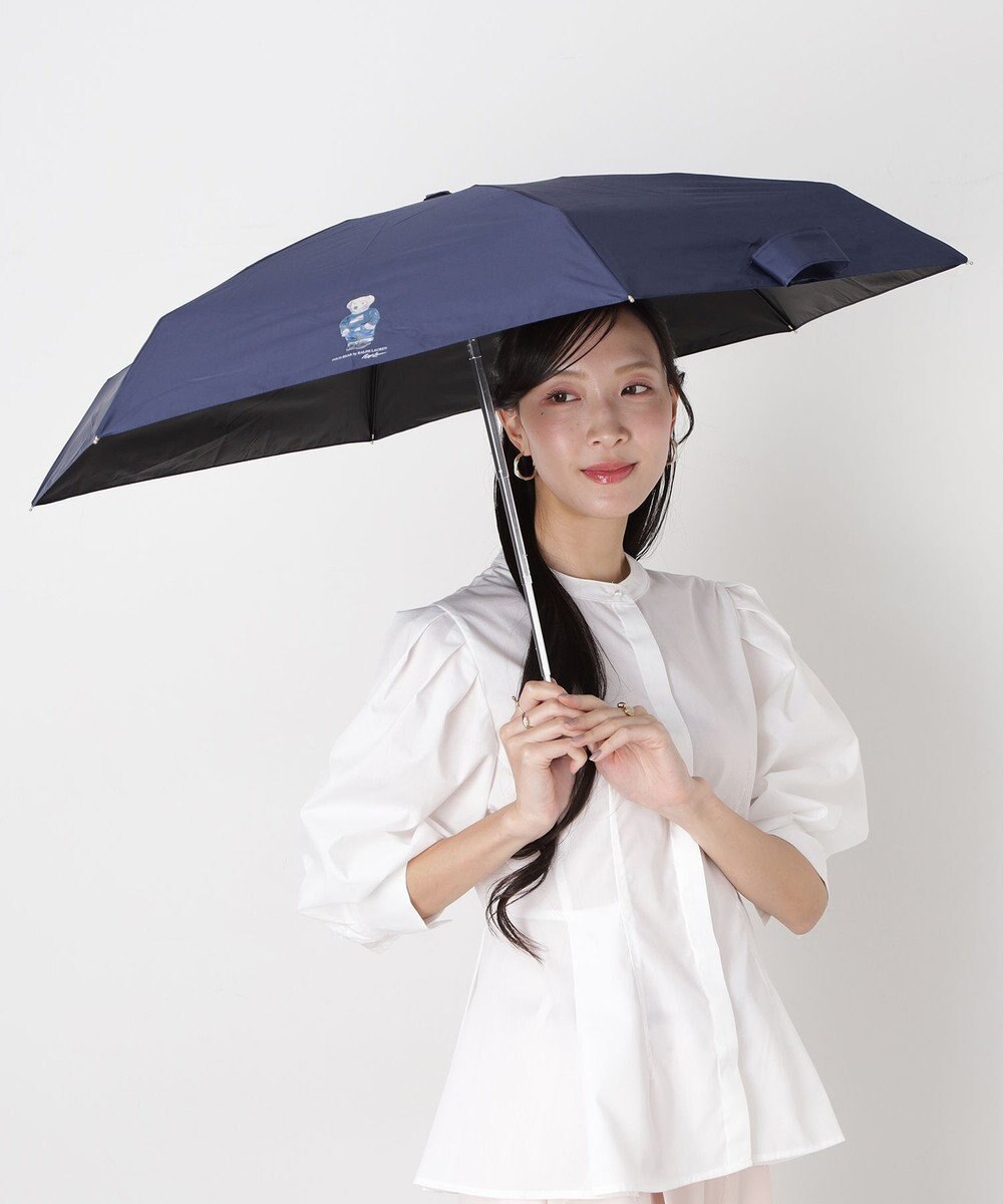 MOONBAT 【WEB限定】POLO RALPH LAUREN(ポロ ラルフローレン) 晴雨兼用日傘 折りたたみ傘 コンパクト ポロベア 一級遮光 遮熱 UV 