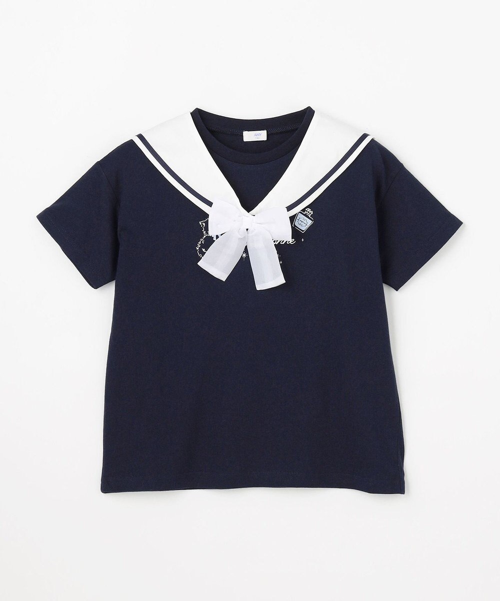 ANY KIDS 【綿100%/接触冷感】ひんやり 2WAY セーラーTシャツ 