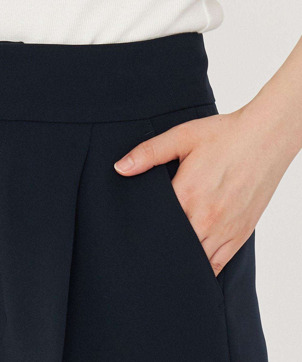 uncrave 【防シワ・洗濯機洗い可】ウォッシャブルダブルクロス テーパード パンツ 