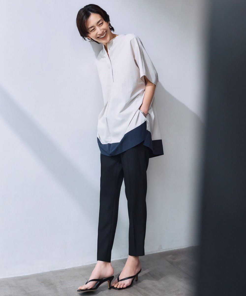 ICB L 【新色追加・WEB限定カラーあり・接触冷感・UVケア・速乾・防シワ・洗える】 FluidBackSatin  ドロストパンツ 